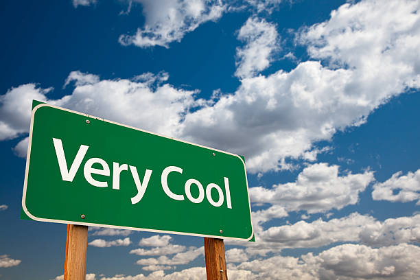 istock Very Cool Green Road Sign with Sky 180433148