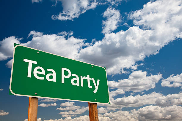istock Tea Party Green Road Sign 180433159