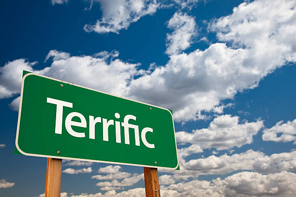 istock Terrific Green Road Sign with Sky 180433165