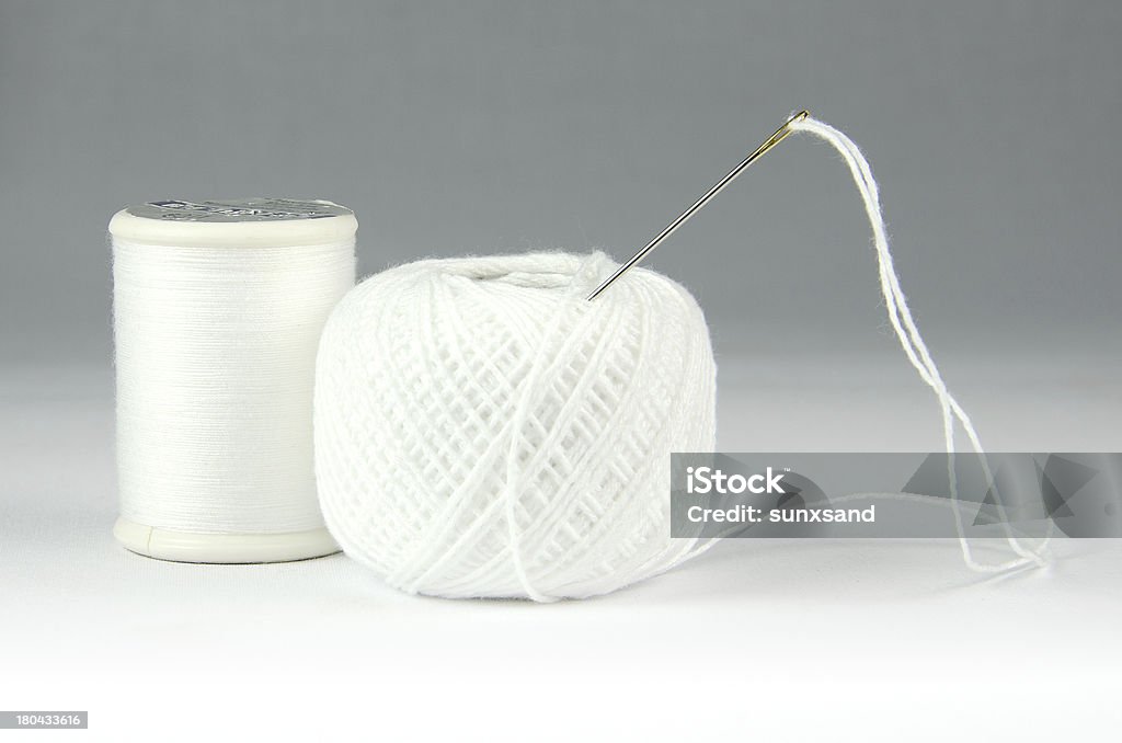 White Spule von thread - Lizenzfrei Allgemein beschreibende Begriffe Stock-Foto