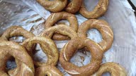 istock Close up of the famous Turkish street food pastries Simit 1804340157