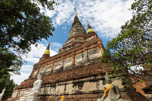 Buddhist temple of Wat Yai Chai Mongkhol in Ayutthaya . Thailand