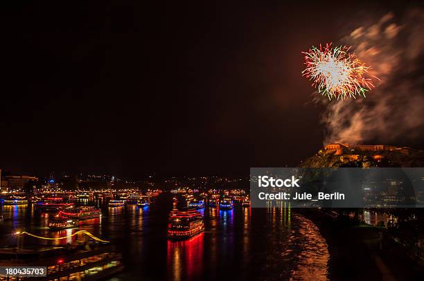 Rhine In Flames Stock Photo - Download Image Now - Castle, City, Dark