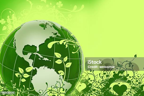 Green Eco Globe Stock Photo - Download Image Now - Digitally Generated Image, Environment, Horizontal