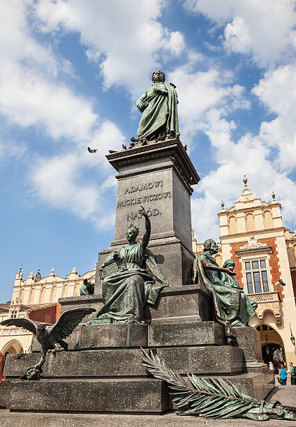istock monument of  Adam Mickiewicz in Kracow 180438153