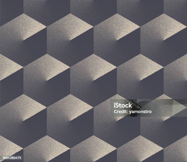 Futuristic Scifi Seamless Pattern Trendy Vector Dot Work Abstract ...