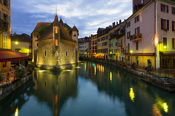 istock Annecy at a summer night 180439839