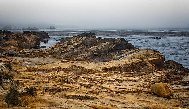 Spectacular Rock Formations at  Point Lobos Spectacular Rock Formations at  Point Lobos State Marine Conservation Area monterey bay stock pictures, royalty-free photos & images