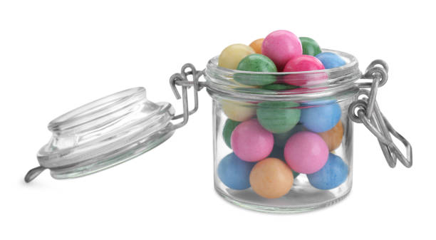 Picture of candies in jars.