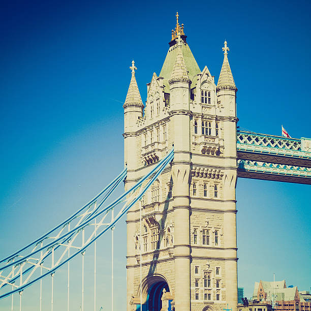 istock Vintage look Tower Bridge London 180440570