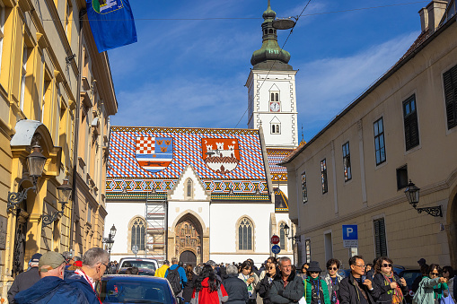 The Church of St. Mark in Zagreb, Croatia