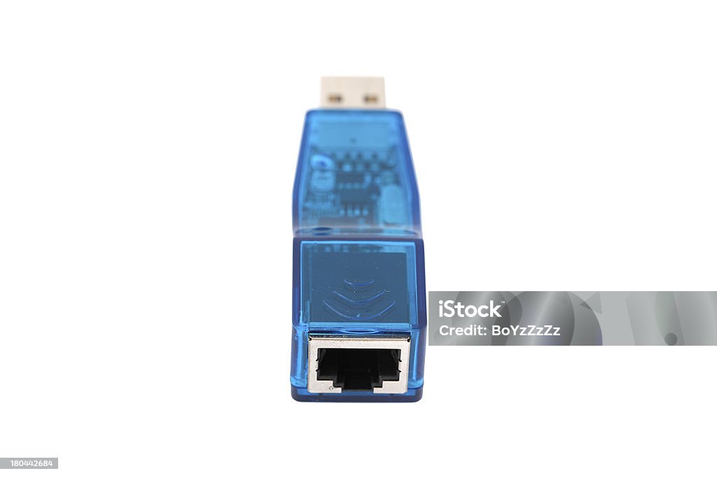 Porta USB rede - Foto de stock de Computador royalty-free