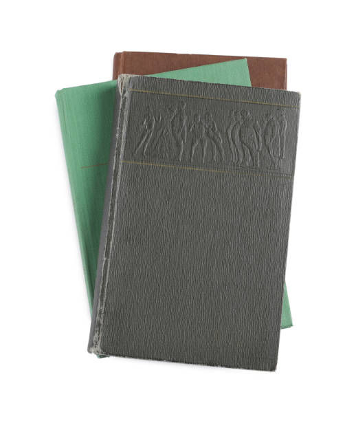 istock Old hardcover books isolated on white, top view 1804450065