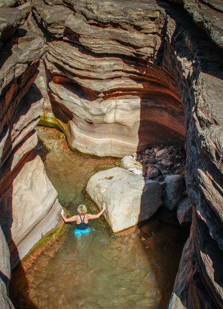 istock Woman in the Grand Canyon. 1804455908
