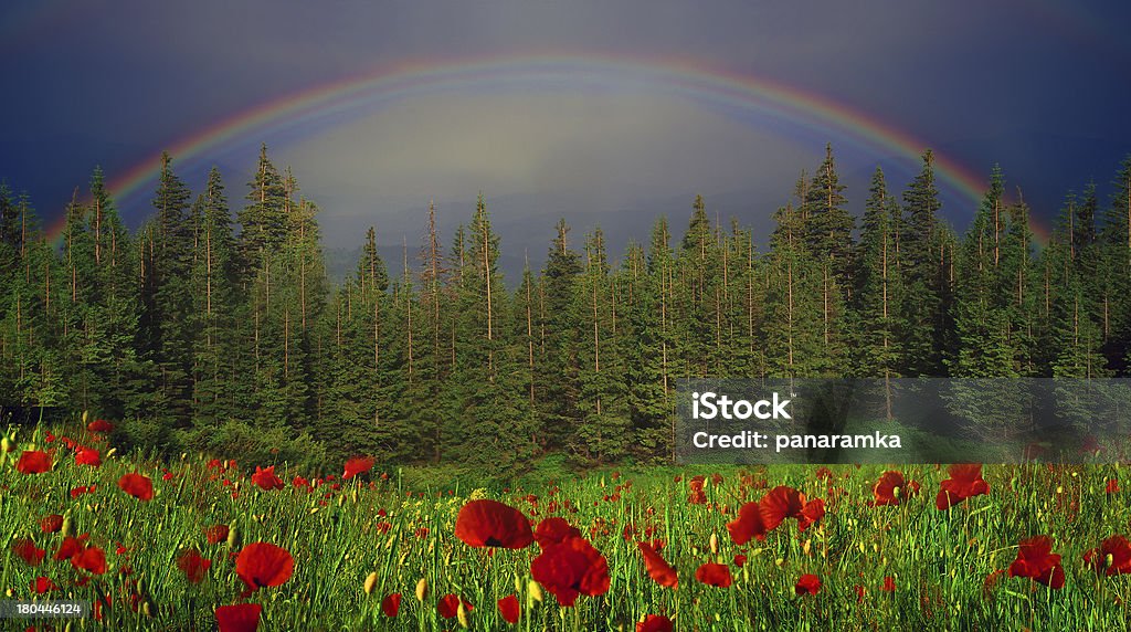 Rainbow-Bogen - Lizenzfrei Beengt Stock-Foto