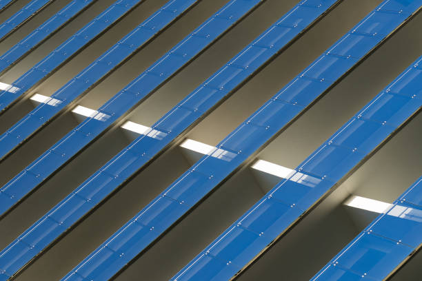 istock Architecture details Modern Building Glass facade Business background 1804515365