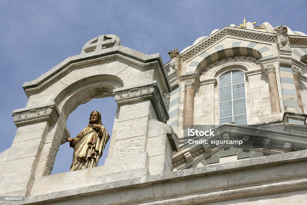 Notre-Dame de la Garde Basílica em Marselha, França. - Royalty-free Basílica Foto de stock