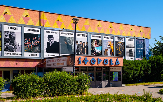 Warsaw, Poland - June 22, 2021: Stodola Barn legendary vintage student music club and concert hall at Batorego street in Mokotow district of Warsaw