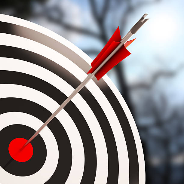 istock Bulls eye Shot Shows Excellence And Skill 180458032