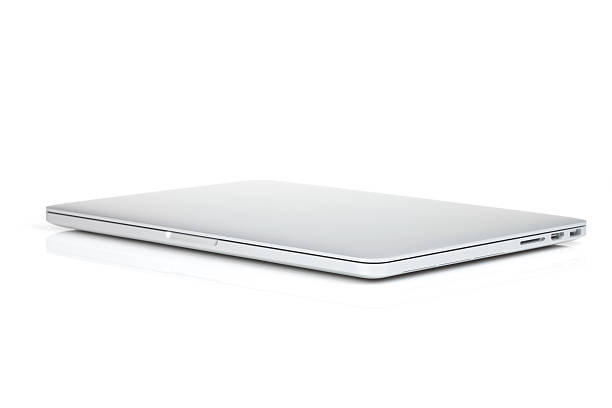 Closed laptop Closed laptop. Isolated on white background shut up stock pictures, royalty-free photos & images