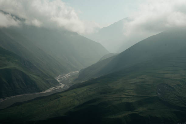 istock River flowing through the green caucasian mountains, Caucasus, Azerbaijan 1804612331