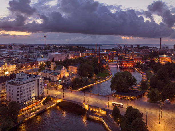 istock Evening view of central Tampere 1804613433