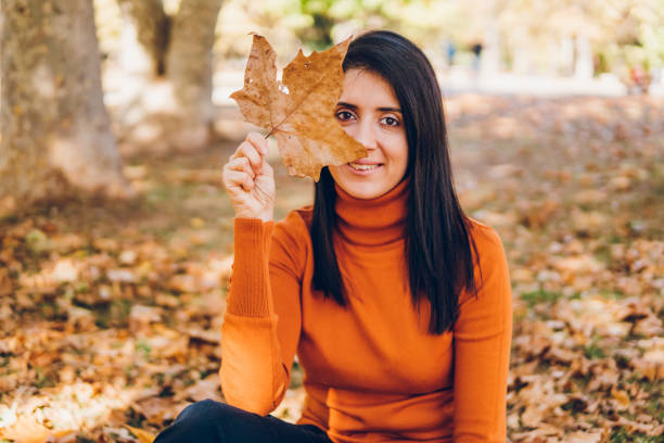 istock Young woman enjoying autumn 1804627760