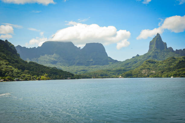 istock View of Mount Rotui and coastline from ship on Moorea island 1804636071