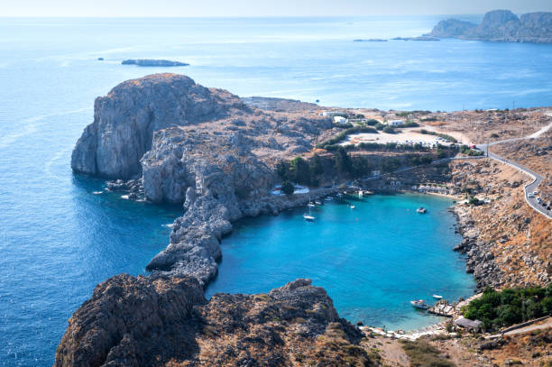 istock Famous lindos island in Dodecanese 1804643851