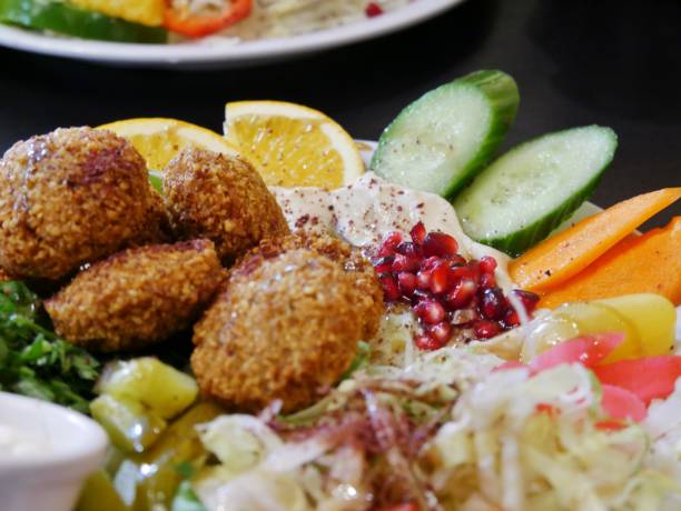 istock Falafel platter in the Arabic restaurant 1804645505