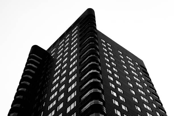 istock Low angle view of modern buildings in city 1804664778