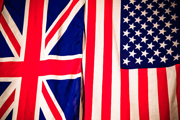 istock UStates and United Kingdom flag 180467577