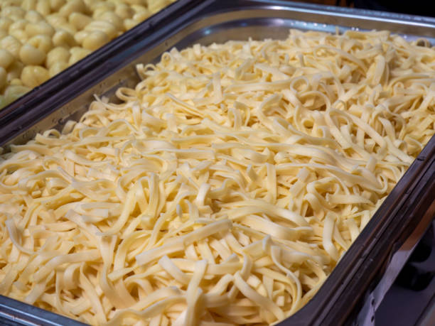 istock Delicious pasta noodles served as a side dish at the restaurant 1804677008