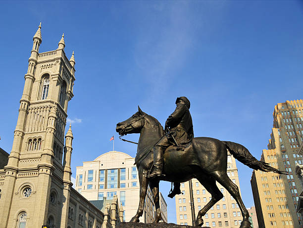 istock Philadelphia, Pennsylvania, USA: Masonic Temple, George McClellan statue 180469937