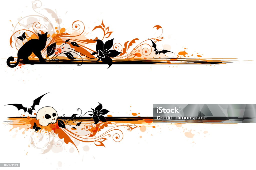 Halloween-banner - Lizenzfrei Bildhintergrund Vektorgrafik