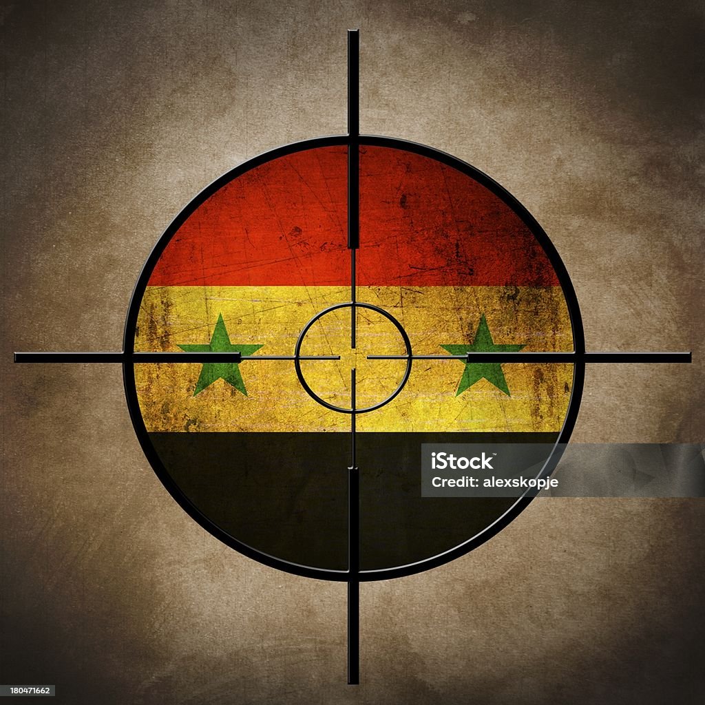 Сирия Флаг цели - Стоковые фото Аравия роялти-фри
