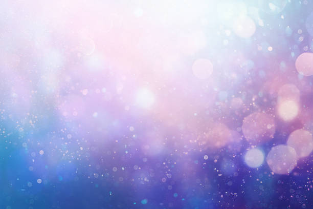 istock Defocused blue and purple background with light spots 1804732773