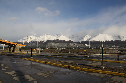 Leaving, Ushuaia, Airport, 2009, Aerolineas, International, Travel, View, City, Mountains, Snowy, End of the World, Tierra del Fuego, Argentina, Dream, Fantastic