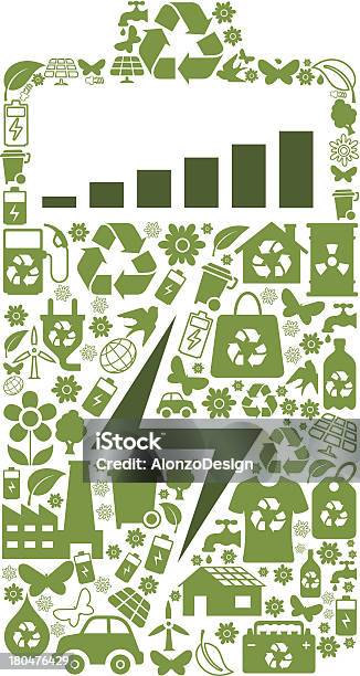 Simbolo Batteria - Immagini vettoriali stock e altre immagini di Albero - Albero, Batteria - Fornitura di energia, Conservazione ambientale