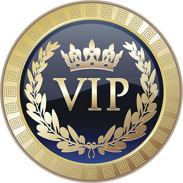 vip elite nagrodę medal - laurel wreath bay tree wreath gold stock illustrations