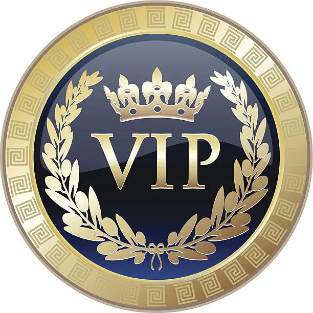 Vector illustration of VIP Elite Award Medal