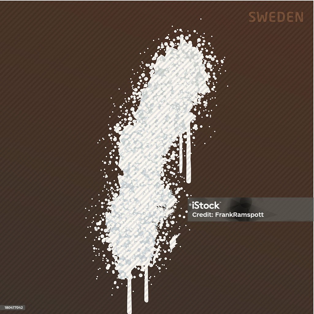 Suède de peinture blanche Graffiti Grunge carte - clipart vectoriel de Barbouillé libre de droits