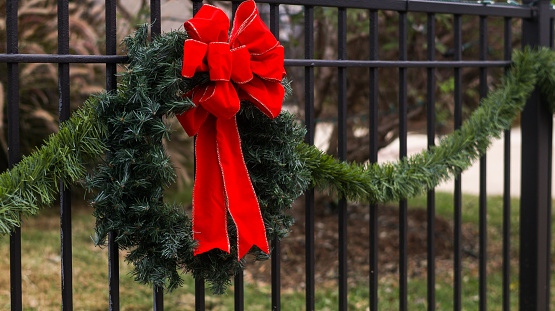 A christmas crown in the street