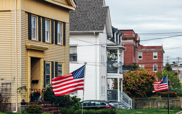 American homes - Rhode Island stock photo