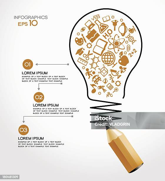 Concept Of Modern Education Stock Illustration - Download Image Now - Gear - Mechanism, Light Bulb, Child