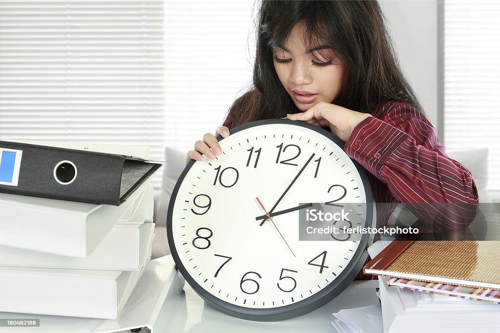 Mujer estrés en el trabajo - Foto de stock de Adulto libre de derechos