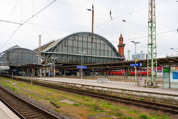 istock Busy Morning Scene at Bremen Central Railway Station Platforms 1804822723
