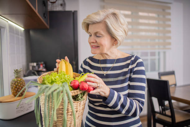 istock Happy senior woman 1804854643