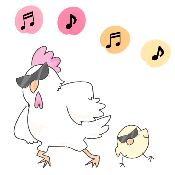 Chicken Dance Sticker Funky Chicken Dance Clipart