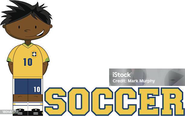 サッカー少年のイラストレーションの詳細をお読みください - 5人制サッカーのベクターアート素材や画像を多数ご用意 - 5人制サッカー, アルファベット, イラストレーション